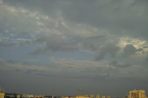 afternoon, Altocumulus, Altostratus, cloud, cloudy, Croatia, day, eye level view, open space, sky, summer, Zadarska