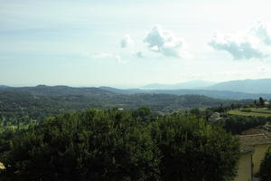 Chateauneuf, clear, coastline, day, elevated, eye level view, France, mountain, Provence Alpes Cote D