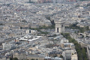 aerial view, autumn, city, cityscape, day, diffuse, diffused light, France, Ile-De-France, Paris