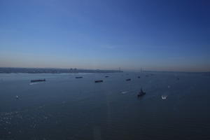 boat, day, elevated, Manhattan, New York, river, ship, The United States