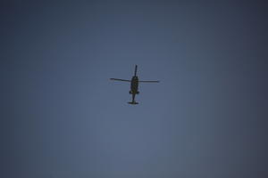 below, dusk, England, helicopter, London, The United Kingdom, transport, winter