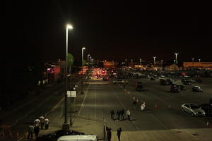 artificial lighting, car, elevated, England, London, night, parking, The United Kingdom