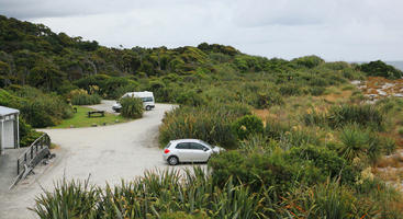 day, diffuse, diffused light, elevated, natural light, New Zealand, overcast, parking, summer, tropical, vegetation, West Coast