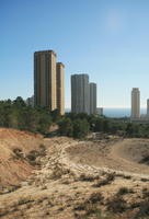 building, Calpe, day, eye level view, greenery, palm, residential, shrubland, Spain, sunny, tree, Valenciana