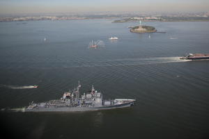 day, elevated, Manhattan, New York, river, ship, The United States