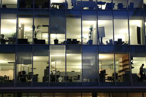 architecture, artificial lighting, below, building, England, London, office, The United Kingdom