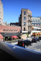 building, car, day, elevated, facade, jeep, Manhattan, New York, restaurant, street, sunny, The United States