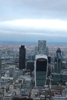 aerial view, city, day, diffuse, diffused light, England, London, overcast, The United Kingdom, urban, winter