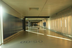 airport, Copenhagen , corridor, Denmark, dusk, eye level view, floor, interior, Kobenhavn, sign, spring