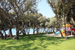 Croatia, day, eye level view, grass, object, playground, slide, summer, sunlight, sunny, sunshine, tree, vegetation, Zadarska