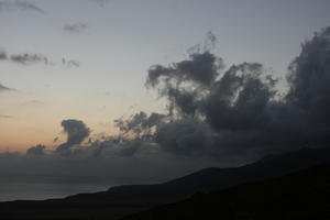 Canarias, cloud, dusk, elevated, evening, Las Palmas, mountain, seascape, sky, Spain, sunset