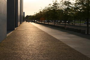 Berlin, Berlin, Deutschland, dusk, eye level view, path, pavement, tree, vegetation