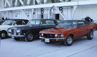 car, classic car, day, diffuse, diffused light, exhibition, eye level view, France, natural light, Nice, Provence Alpes Cote D