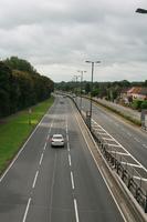 car, day, elevated, England, grass, guardrail, London, natural light, road, The United Kingdom, vegetation