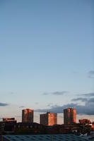 architecture, building, clear, day, dusk, England, eye level view, London, sky, sunset, The United Kingdom