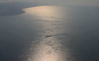 aerial view, backlight, bright, effect, glow, Italia , morning, natural light, overlay, reflected, seascape, sun glare, sunshine, Toscana, water, waterscape