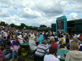 crowd, day, display, England, eye level view, people, summer, tennis court, The United Kingdom, Wimbledon