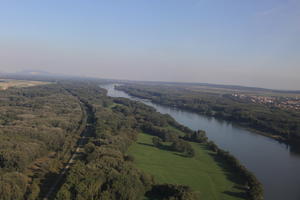 aerial view, Austria, day, forest, natural light, river, road, sunny, vegetation, Vienna, Wien