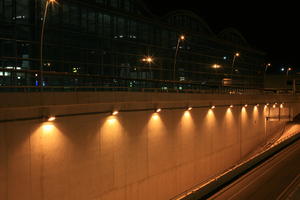 artificial lighting, city lights, elevated, Madrid, night, road, Spain