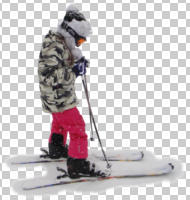 child, cutout, cutout kids, cutout people, day, diffuse, diffused light, eye level view, kids, people, side, skiing, sporty, winter