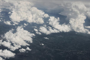 aerial view, Canarias, cloudscape, day, diffuse, diffused light, Spain, troposphere