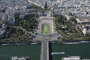 aerial view, city, cityscape, day, France, Ile-De-France, natural light, Paris, summer, sunlight, sunny