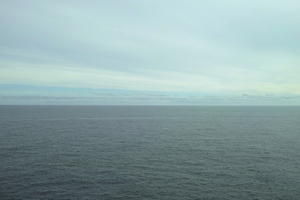 afternoon, Cirrostratus, cloudy, day, elevated, haze, looking down, Monaco, Monte Carlo, Monte-Carlo, museum, overcast, seascape, sky, sun glare, top-down perspective, water, winter