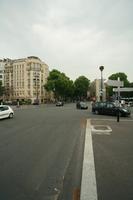 architecture, building, car, day, eye level view, France, Ile-De-France, overcast, Paris, pavement, road, spring, street, transport