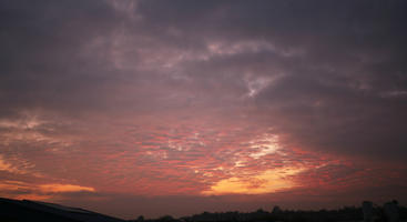 autumn, cloud, dusk, England, evening, eye level view, London, sky, sunset, The United Kingdom