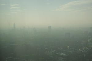 autumn, city, cityscape, day, diffused light, elevated, England, fog, London, natural light, The United Kingdom