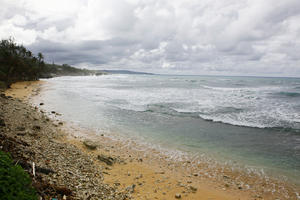 Barbados, beach, cloud, day, eye level view, natural light, overcast, seascape, sky, spring