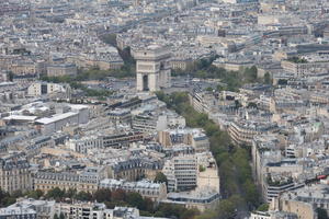 aerial view, autumn, city, cityscape, day, diffuse, diffused light, France, Ile-De-France, Paris