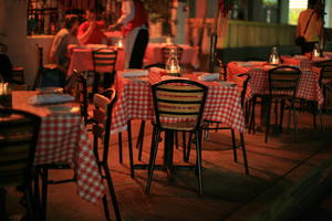 artificial lighting, bar, cafe, chair, eye level view, Florida, furniture, Miami, night, table, The United States, winter