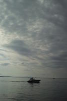 boat, Croatia, day, eye level view, open space, overcast, overcast, seascape, sky, spring, Zadar, Zadarska