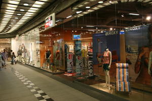 artificial lighting, eye level view, interior, Poland, Poznan, retail, shopping centre, Wielkopolskie