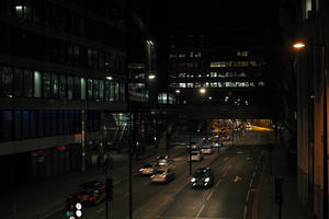 building, city, city, city lights, cityscape, elevated, England, evening, London, night, street, The United Kingdom, winter