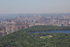 Central Park, cityscape, day, elevated, Manhattan, New York, park, sunny, The United States, tree, vegetation