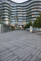 autumn, diffuse, diffused light, England, evening, eye level view, facade, glass, London, natural light, pavement, residential, The United Kingdom