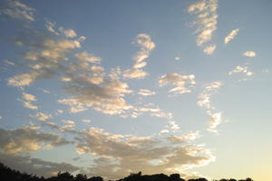 afternoon, autumn, cloud, cloudy, Cumulus, day, eye level view, natural light, open space, sky