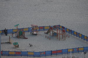 beach, Boulogne-sur-Mer, elevated, evening, France, natural light, Nord-Pas-de-Calais, playground, spring