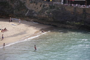 Aquitaine, beach, Biarritz, day, elevated, France, group, people, spring, sunbathing, sunlight, sunny, sunshine