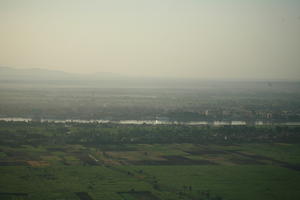 aerial view, dusk, East Timor, Egypt, Egypt, field, river, vegetation