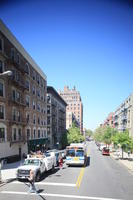 building, bus, day, elevated, Manhattan, New York, street, sunny, The United States, truck