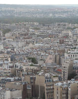 aerial view, autumn, city, cityscape, day, diffuse, diffused light, France, Ile-De-France, Paris