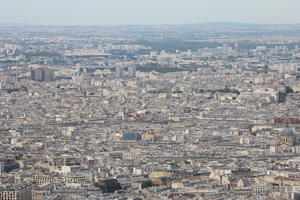 aerial view, autumn, city, cityscape, day, diffuse, diffused light, France, Ile-De-France, Paris