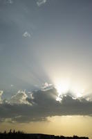 cloud, Croatia, eye level view, godrays, sky, spring, sunset