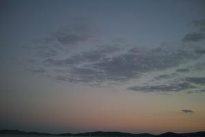 Altocumulus, cloud, Croatia, dusk, dusk, evening, eye level view, open space, sky, summer, twilight, Zadarska