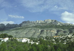 cliffs, countryside, day, eye level view, mountain, Spain, sunny, Valenciana, village