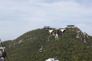 cable car, day, elevated, forest, Kedah, Malaysia, mountain, sunny, vegetation