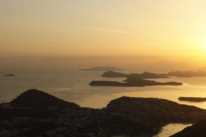 bright, Croatia, Dubrovacko-Neretvanska, Dubrovnik, elevated, island, seascape, summer, sunset